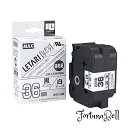 色:白テープ サイズ:36mm×8m マックス ビーポップミニ テープカセット 強粘着 36mm幅 白に黒文字 LM-L536BWK