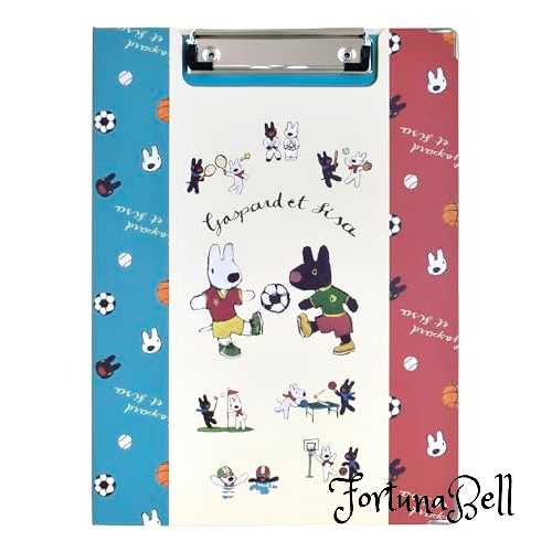 リサとガスパール クリップボード SPORTS ブルー ST-ZG0014