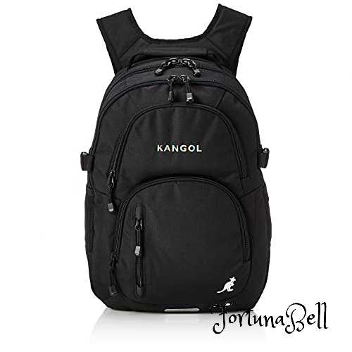 【カンゴール】リュック ロゴ刺繍 防水レインカバー付属 軽量 多機能 ポケット多数 PC収納