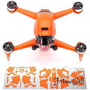 色:NEON ORANGE WRAPGRADE for DJI FPV スキンシール (ネオンオレンジ)
