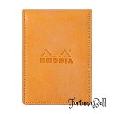 色:オレンジ ロディア ミニ3穴システム手帳 RHODIA オーガナイザー(11*8cm リング径11mm 牛革) シック オレンジ cf11ogz01-or