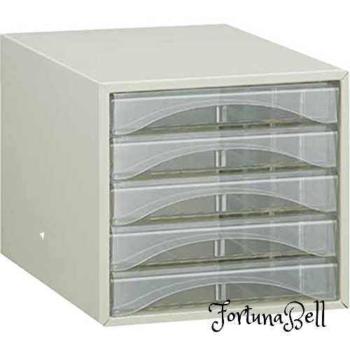 TRUSCO(トラスコ) レターケース A4型・浅型タイプ 5段 A4S5P