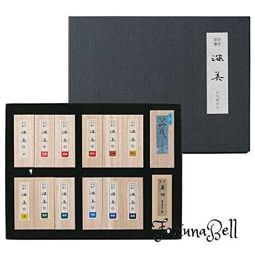 呉竹 墨 彩墨 深美 14点セット 固形墨 AK8/14V