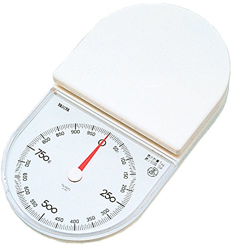 タニタ tanita クッキングスケール キッチン はかり 料理 アナログ 1kg 5g単位 日本製 コンパクト グッドデザイン賞 ホワイト タニペティ 1445-WH