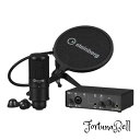 色:ブラック スタインバーグ Steinberg USB2.0 オーディオインターフェイス 24bit/192kHz ポッドキャストパック マイク・ポップガード...