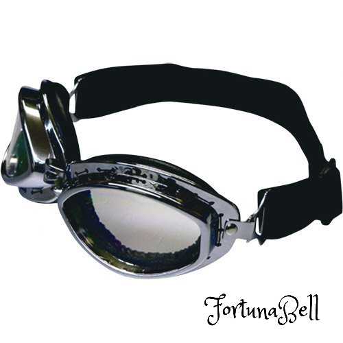 リード工業(LEAD) BARTON ビンテージゴーグル クロームメッキ 楕円型レンズ PG-401A