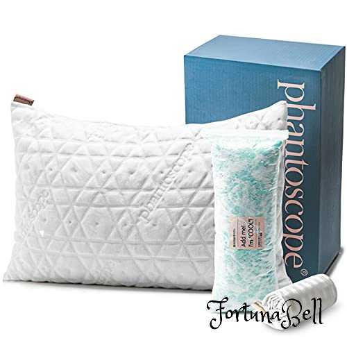サイズ：約43×63cm Phantoscope まくら 冷感 低反発チップ 安眠枕 高さ調整可能 プレミアム ピロー 約43*63cm