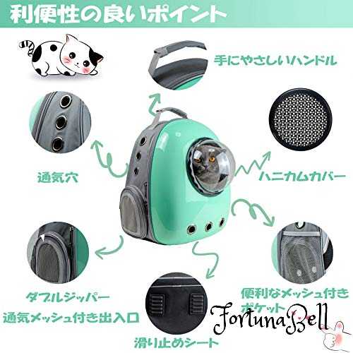 色：水色「新バージョン」 GPR ペット バッグ ペット用キャリーバッグ 宇宙船カプセル型ペットバッグ 犬猫兼用 ネコ ニャンコ 犬 バッグ リュック型ペットキャリー ペットキャリー バッグ