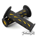 色:イエロー デイトナ(Daytona) PROGRIP(プログリップ) バイク用 グリップ ハンドル径φ22.2(原付)用 115mm 耐振ゲル エンド貫通 724Miniタイプ イエロー 98078