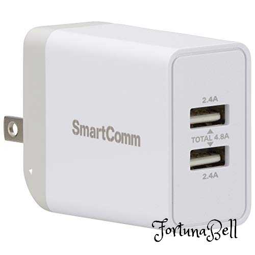サイズ:コード無し オーム電機 SmartComm ACアダプター AC充電器 USBTypeA*2ポート ホワイト MAV-AU148N 03-3080 OHM サイズ:コード無し オーム電機 SmartComm ACアダプター AC充電器 USBTypeA*2ポート ホワイト MAV-AU148N 03-3080 OHM
