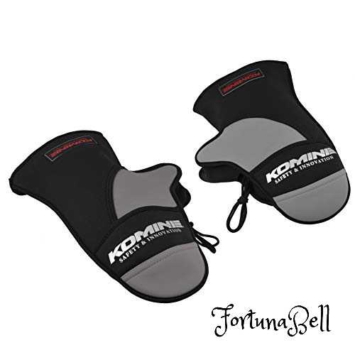 色：ブラック/グレー コミネ(KOMINE) バイク用 ネオプレーンウォームハンドルカバー ブラック/グレー フリー AK-085 751