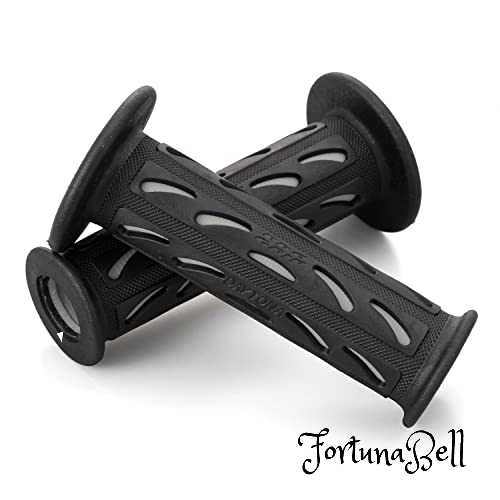 色：グレー デイトナ(Daytona) PROGRIP(プログリップ) バイク用 グリップ ハンドル径φ22.2(原付)用 115mm 耐振ゲル エンド貫通 724Miniタイプ グレー 98079