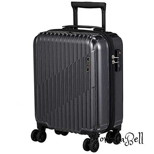 色：ブラックカーボン [エース] スーツケース キャリーケース キャリーバッグ クレスタ 機内持込可 20L 2.3kg 2*3泊 コインロッカーサイズ 06314