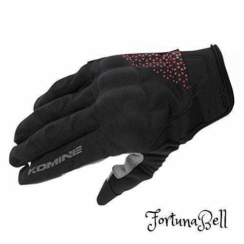 色：Black/Delta Red サイズ：L コミネ(KOMINE) バイク用 プロテクトメッシュグローブ-ブレイブ Black/Delta Red L GK-183 1049 春夏秋向け メッシュ素材