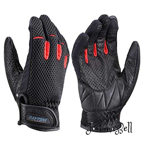 Other - 色：レッド サイズ：XL デイトナ(Daytona) バイク用 グローブ 春夏 手のひら本革(ヤギ革) スマホ対応 フルメッシュ スタンダードグローブ DG-001 レッド XLサイズ 32259