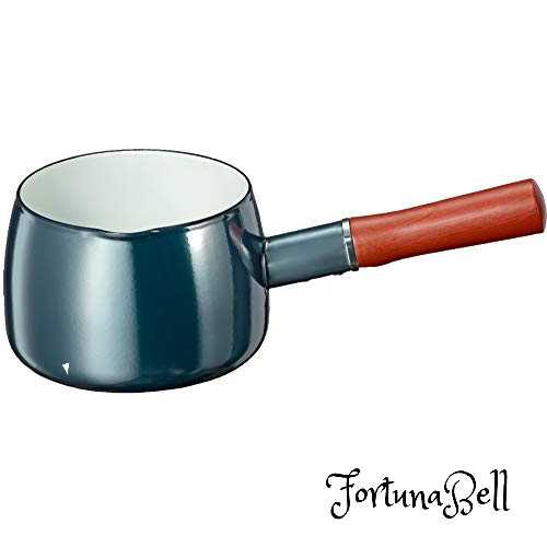 Kettles - 高木金属 ホーロー ミルクパン 14cm 1.2L オニキスブルー ONB-14M