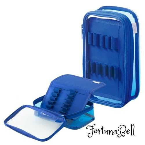 リヒトラブ XCOA リバーシブル クリヤーペンケース コバルトブルー A3800-8