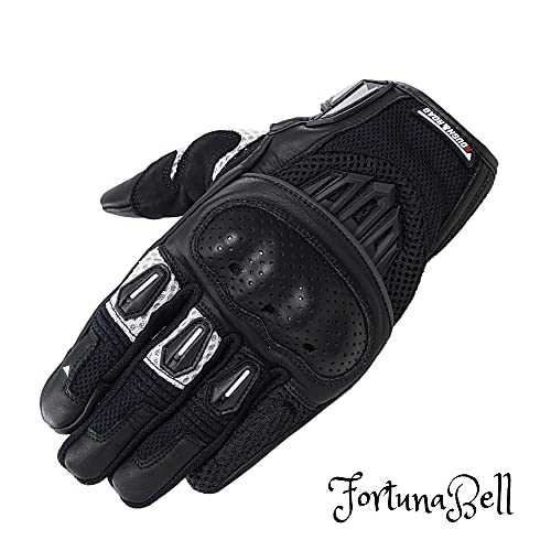 色：ブラック/ホワイト サイズ：S ラフアンドロード(ROUGH&ROAD) バイク用 プロテクションエアスルーグローブ ブラック/ホワイト サイズ：S RR8425BK/WH1