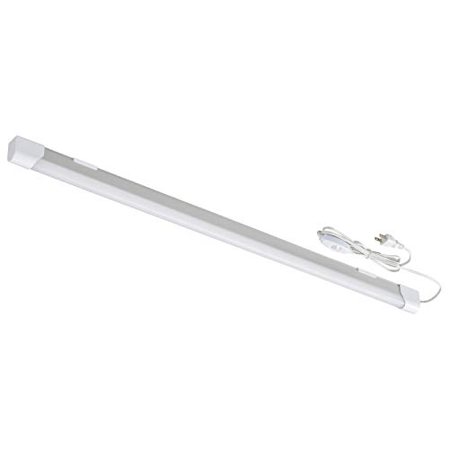 Base Lights - 色：ホワイト サイズ：20W オーム(OHM) LEDエコスリムチューブライト コンセントタイプ 20W 昼光色 オーム電機 LT-NLET20D-HC 06-4041