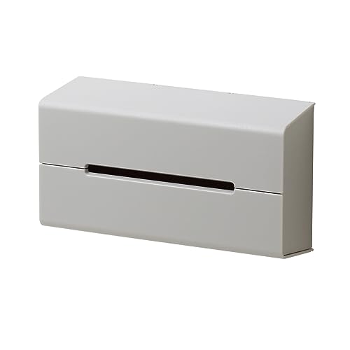 色：3)グレー ideaco(イデアコ) 壁に取り付け可能 レギュラーサイズ ティッシュ ホルダー WALL2 gray (ウォールツー グレー)