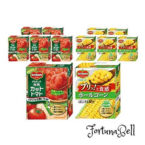 デルモンテ カットトマト&ホールコーンセット 各6個 トマト缶 コーン缶 缶詰