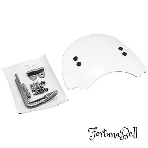 サイズ：高さ350×幅280×厚さ2.5mm 旭風防(AF ASAHI) ショートバイザー [ リトルカブ ] クリヤー LC-08 ..