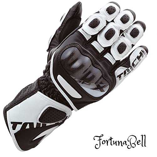 色：ホワイト/ブラック サイズ：M RSタイチ(RS TAICHI) GP-X レーシング グローブ ロードレース レザー ホワイト/ブラック M [NXT053]