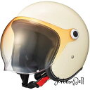 色:アイボリー サイズ:M マルシン (MARUSHIN) バイク用 ジェットヘルメット MCJ6 BUBBLE RIDER(バブルライダー) MEN Mサイズ(57*58cm) アイボリー 品番:05301011