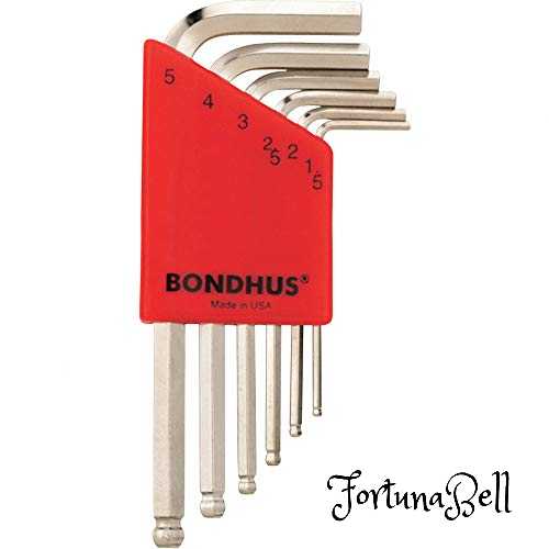 BONDHUS(ボンダス) ボールポイント付六角レンチセット ショート 6本組 ミリタイプ BLX6MSB