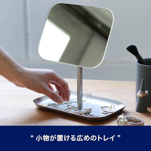 ダルトン(Dulton) 鏡 レクタングル ミラー ウィズ トレイW18 高さ238*幅200*奥行133mm RECTANGLE MIRROR WITH TRAY W18 K855-1098 [3]