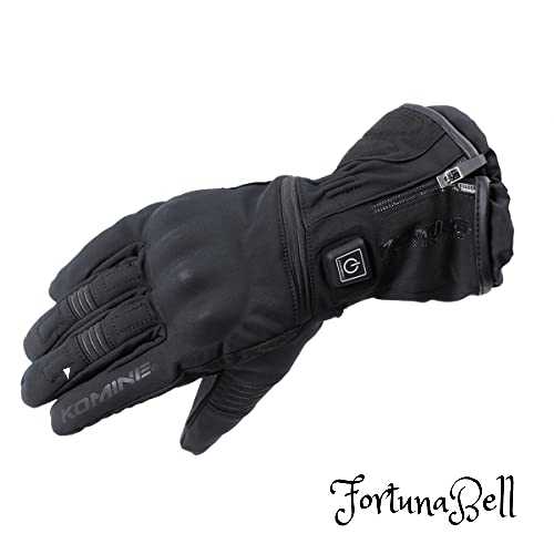 色：Solid Black サイズ：L コミネ(KOMINE) バイク用 EK-201 プロテクトエレクトリックグローブ12V Solid Black L