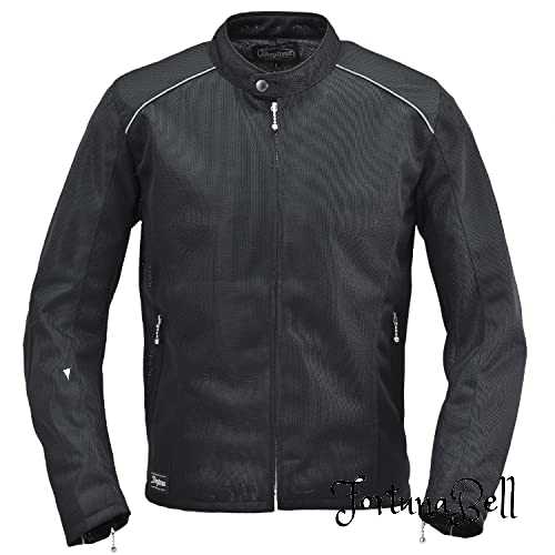 色：ブラック サイズ：L デイトナ(Daytona) バイク用 ジャケット 春夏 薄型プロテクター(ひじ/背中)付属 CEレベル1 フルメッシュ CPS規格対応 DJ-003 メッシュシングルライダース ブラック Lサイズ