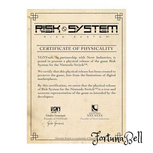 Risk System (輸入版:北米) – Switch