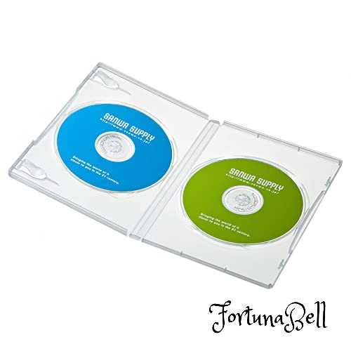 サンワサプライ DVDトールケース(2枚収納・10枚セット・クリア) DVD-TN2-10CLN