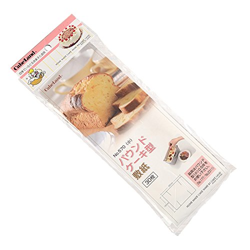 タイガークラウン 敷紙 白 282*190mm 敷紙パウンド型0.5斤用 グラシン紙 パウンドケーキ型 570 30枚入