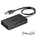 バッファロー BUFFALO USB3.0 バスパワー 4ポート ハブ マグネット付き ブラック BSH4U300U3BK