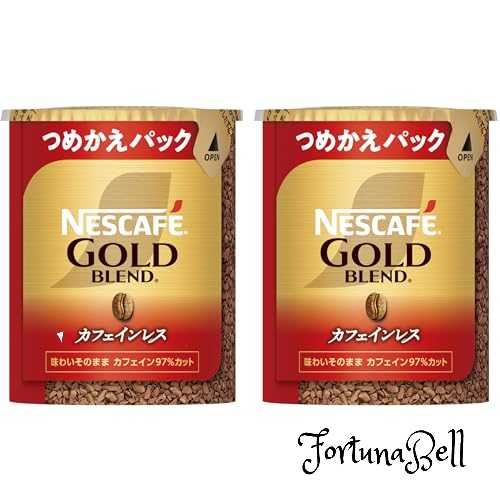 ネスカフェ ゴールドブレンド カフェインレス エコ&システムパック 60g*2本(60杯分),レギュラー ソリュブル コーヒー,詰め替え用