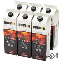 ドトールコーヒー リキッドコーヒー無糖 1000ml*6本