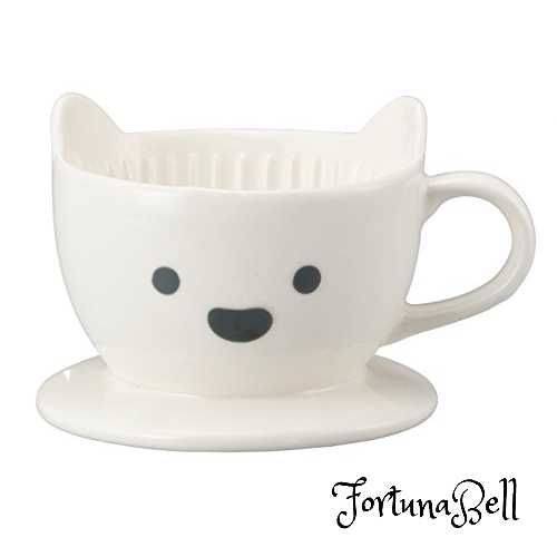 サンアート かわいい食器 「 白くま 」 コーヒー ドリッパー 直径13.5cm 白 SAN2542-1