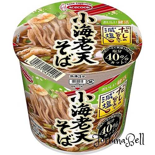 エースコック だしの旨みで減塩 小海老天そば 42g*12個