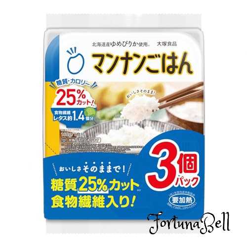 マンナンヒカリ 大塚食品 マンナンごはん 160g*3個パック *8袋 マンナンヒカリ 大塚食品 マンナンごはん 160g*3個パック *8袋