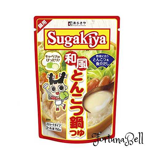 寿がきや SUGAKIYA 和風とんこつ鍋つゆ 750g *10袋
