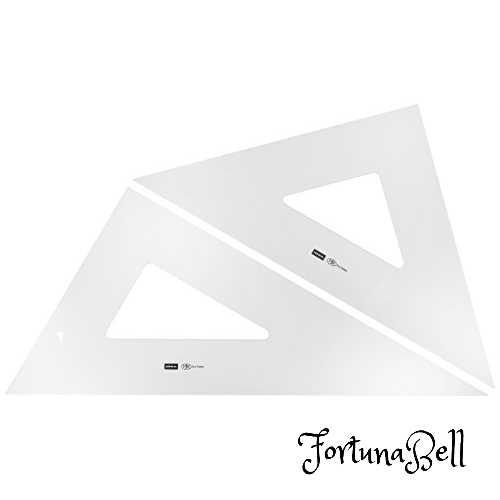 ウチダ 三角定規 45cm*3mm 目盛りなし 1-809-4530