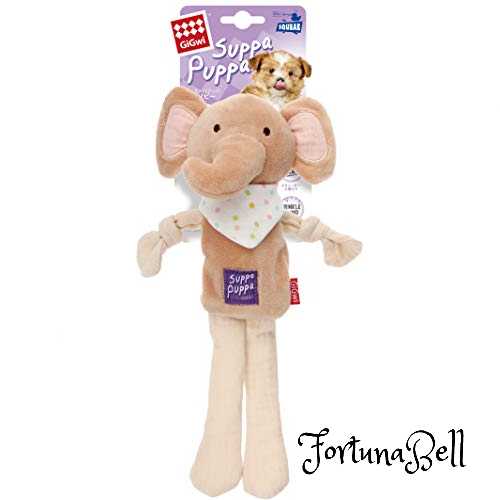 商品名:GiGwi スッパプッパ ノビー エレファントブランド名:GiGwi生産国:中国サイズ:高さ36cm x 幅14cm x 奥行6.8cm重量/容積:57g原材料:ポリエステル・コットン・EVA・PET