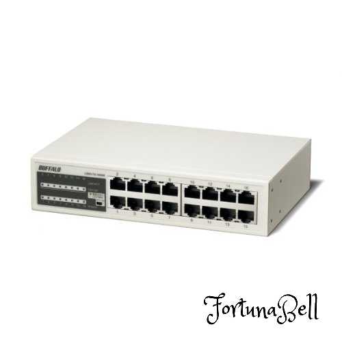 バッファロー BUFFALO 10/100Mbps対応 金属筺体 電源内蔵 16ポート ホワイト スイッチングハブ LSW3-TX-16NSR バッファロー BUFFALO 10/100Mbps対応 金属筺体 電源内蔵 16ポート ホワイト スイッチングハブ LSW3-TX-16NSR