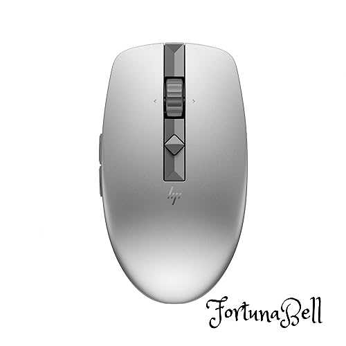色：シルバー HP ワイヤレスマウス 無線 マウス HP 710 リチャージャブル ワイヤレス 静音 マウス Bluetooth Windows Mac ChromeOS 3台接続対応 USB-C充電式 切替式高速スクロールホイール(シルバー) 国内