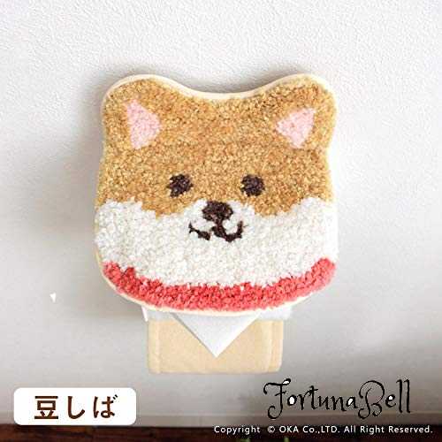 Fortuna Bellのオカ(OKA) ファンディット アニマル トイレットペーパーホルダーカバー ブラウン(豆しば)(動物 ペット マメシバ)｜アングル3