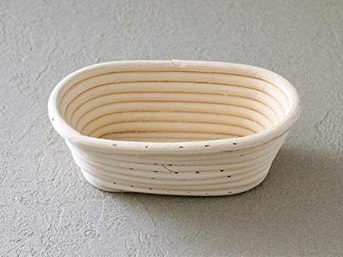 cotta cotta パン発酵カゴ小判型18.5cm グレー 6.5x10x18 92004