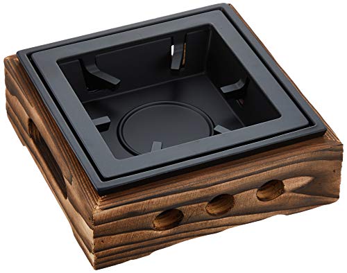 マイン(Mine)アルミ 民芸風 こんろ 焼杉 大 M10-777