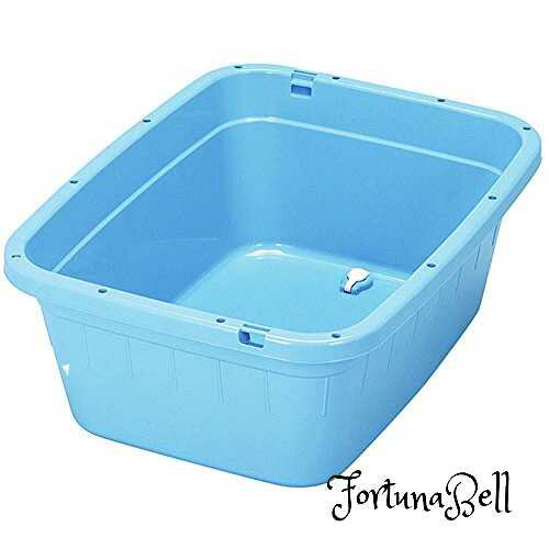 新輝合成 トンボ 角型 タライ 水抜き栓付き ホース穴付き 80型 80リットル ブルー 幅77*奥行58.5*高さ2..